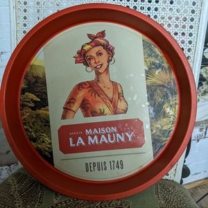 Tin serving tray